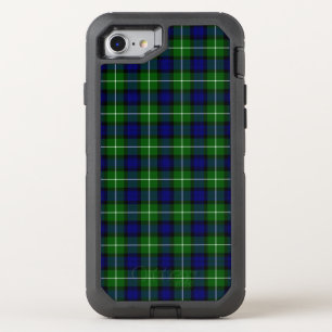 Lamont tartan blue green plaid OtterBox defender iPhone SE/8/7 case