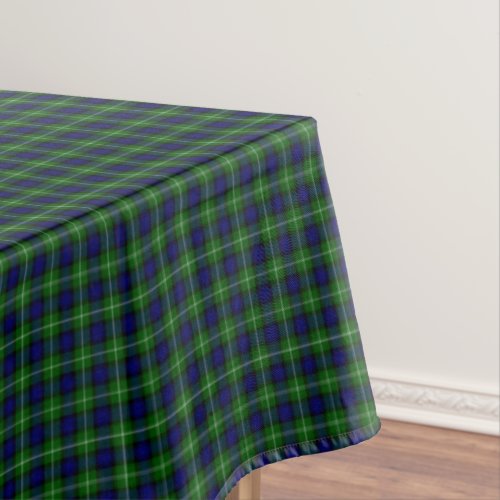 Lamont tartan blue green plaid tablecloth