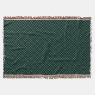 Lamont tartan blue green plaid throw blanket