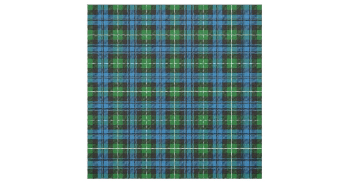 Lamont Tartan Print Fabric | Zazzle