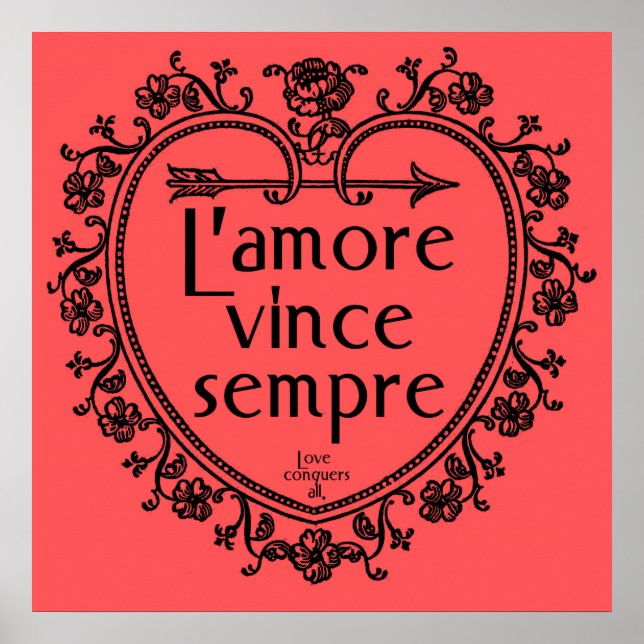 L'amore Vince Sempre - Love Conquers All Poster (Front)