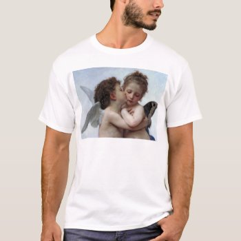 L'amour Et Psyché  Enfants – William Bouguereau T-shirt by VintageArtPosters at Zazzle