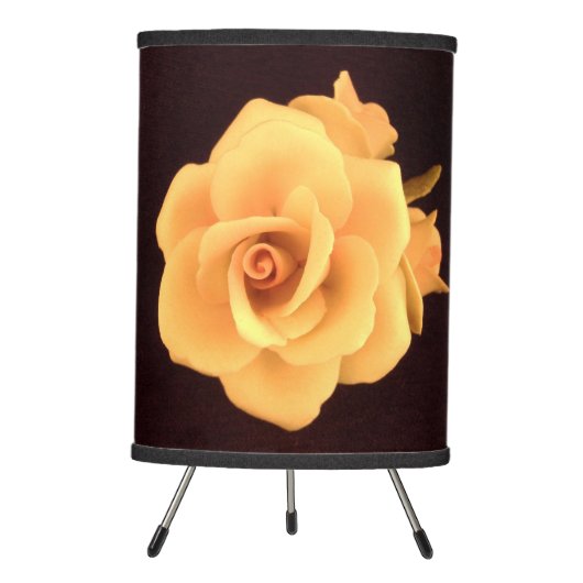 Lamp Capodimonte Yellow Rose (Front)