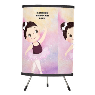 Lamp, customizable, ballerina dancer tripod lamp