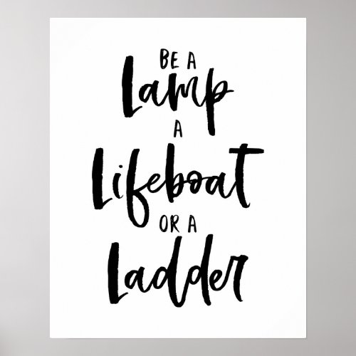 Lamp Lifeboat Ladder Poster