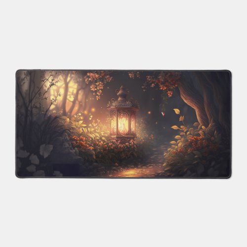 Lamp Lit Path Desk Mat