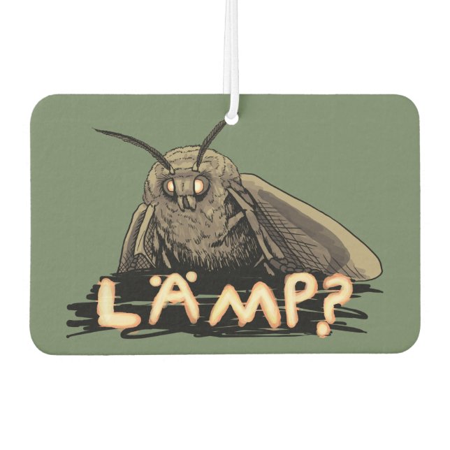 Lamp? Moth Meme Air Freshener (Front)