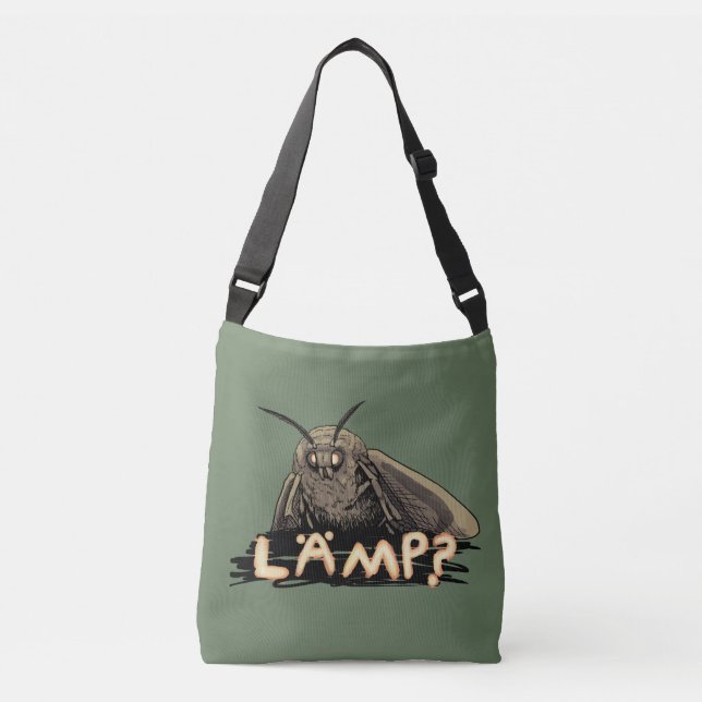 Lamp? Moth Meme Crossbody Bag (Front)