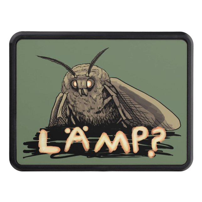 Lamp? Moth Meme Hitch Cover (Front)