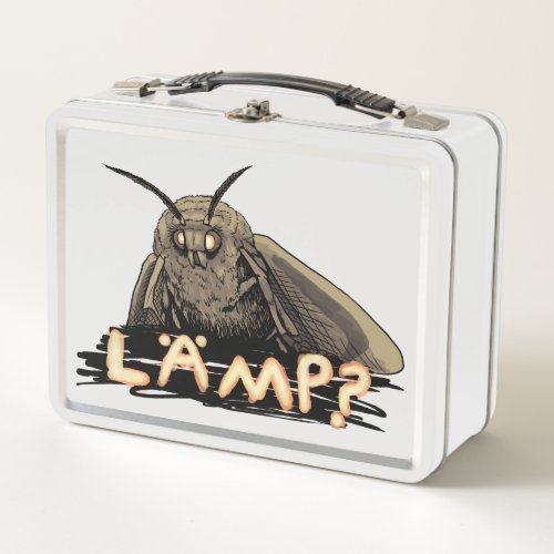 Lamp Moth Meme Metal Lunch Box