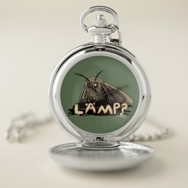 Lamp? Moth Meme Pocket Watch (Inside)