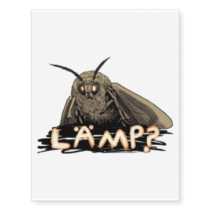 Lamp? Moth Meme Temporary Tattoos