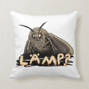 Lamp? Moth Meme Throw Pillow