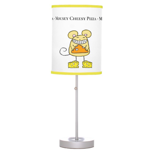 Lamp Mousey Cheesy Pizza Yellow White  (Front)