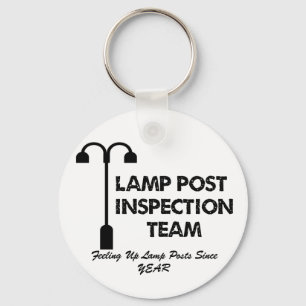 Lamp Post Inspection Team Keychain