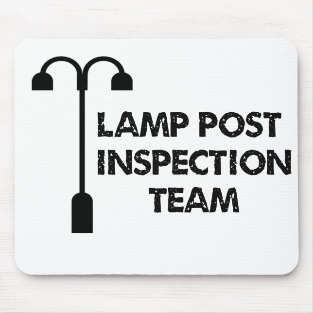 Lamp Post Inspection Team Mouse Pad (Front)