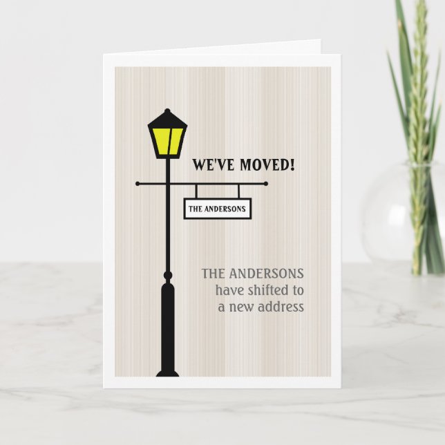 Lamp Post Moving Announcement (Front)