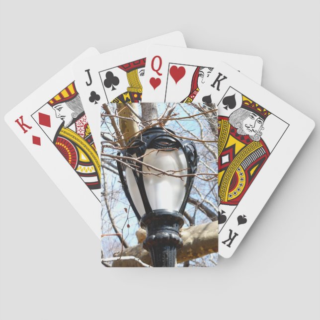 Lamp Post New York Central Park Poker Cards (Back)