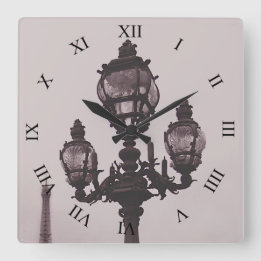 Lamp Post on Pont Alexandre III Bridge Clock