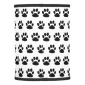 Lamp Shade Paw Prints Dog or Cat Lamp Shade (Back)