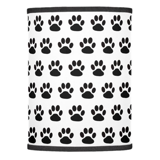 Lamp Shade Paw Prints Dog or Cat Lamp Shade (Front)