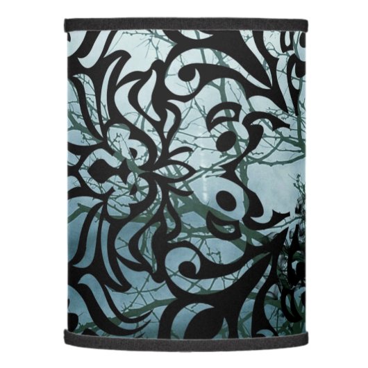 Lamp Shade - Sitting Raven (Left)