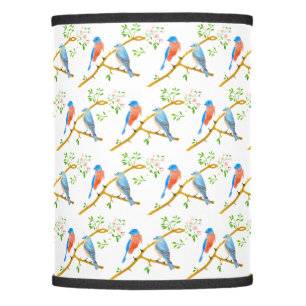 Lamp Shade with Bluebirds