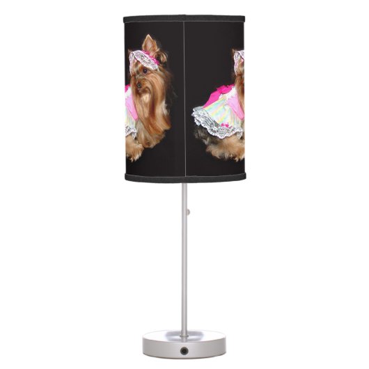 lamp, table lamp of a Yorkie (Back)