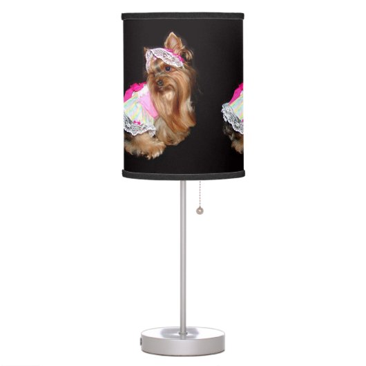 lamp, table lamp of a Yorkie (Left)