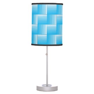 Lamp -  Tiles of Blue Ombre Stripes