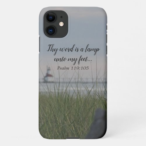 Lamp Unto My Feet Bible Verse Photo St Joseph MI iPhone 11 Case