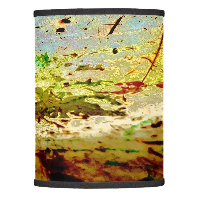 lamp with abstract designed lampshade (Front)