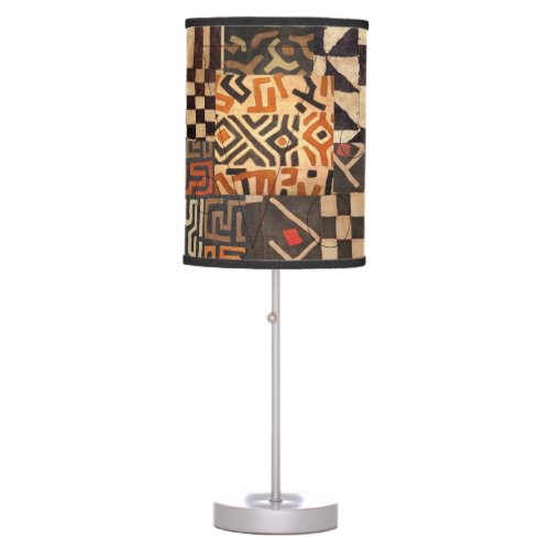 lamp with appealing artwork on the shade