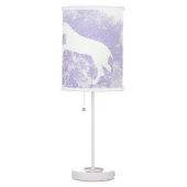 Lamp with Horses on a Lavender Background (Right)
