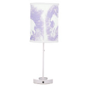 Lamp with Horses on a Lavender Background (Back)
