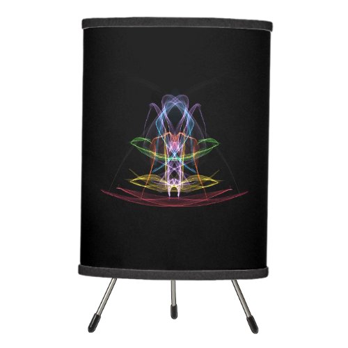 Lamp with Multicolored Abstract Design