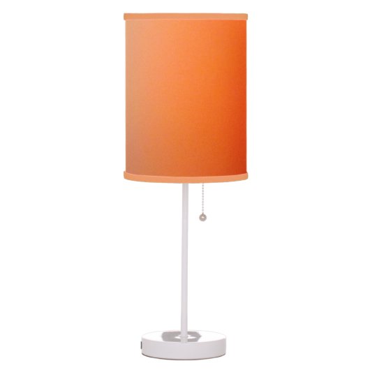 Lamp with Orange Shade (Left)