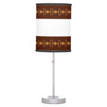 lampada con decori marrone