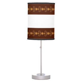 lampada con decori marrone table lamp