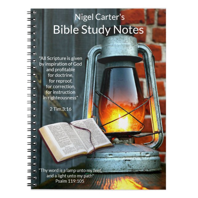 Lamplight Bible Notebook for Bible Study Notes (Front)