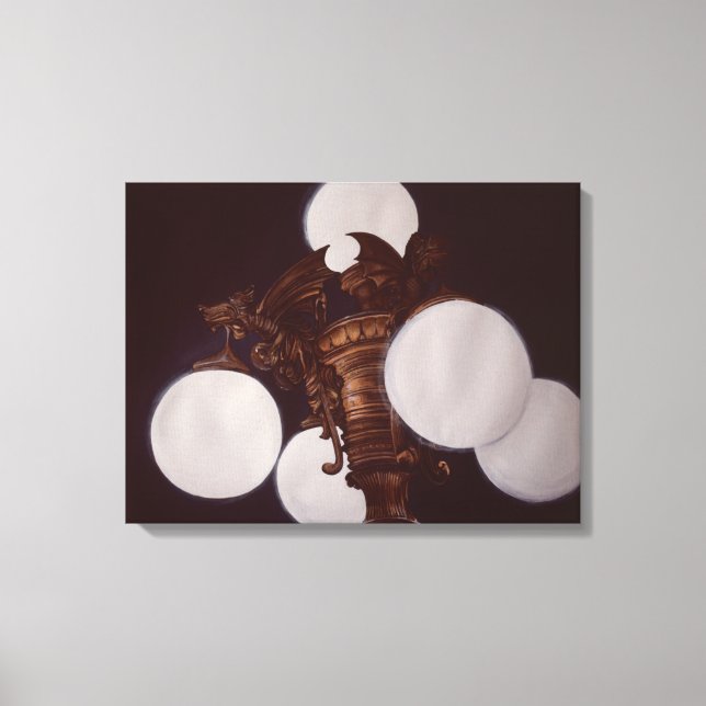 Lamplight From Demons Canvas Print (Front)