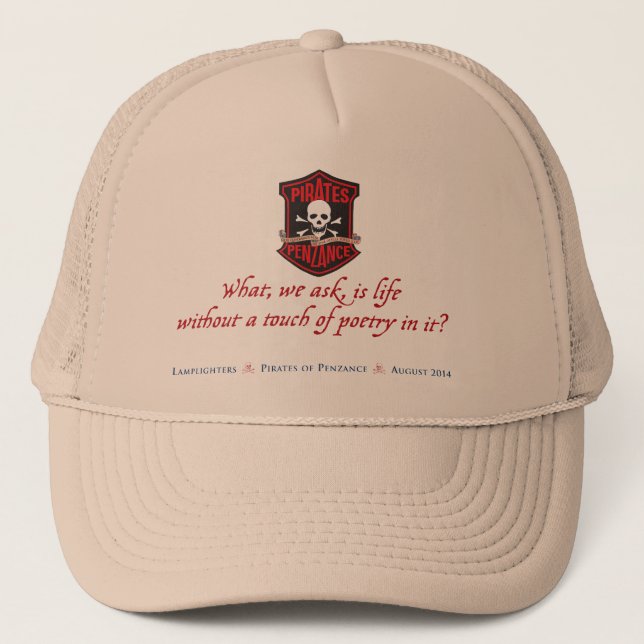 Lamplighters Music Theatre The Pirates of Penzance Trucker Hat (Front)