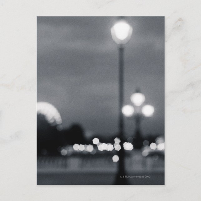 lampost on Pont Alexander in Paris Postcard (Front)