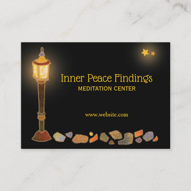 Lamppost Meditation Center Business Card (Front)