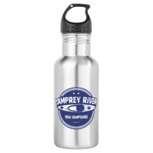 Lamprey River New Hampshire Kayaking Stainless Steel Water Bottle