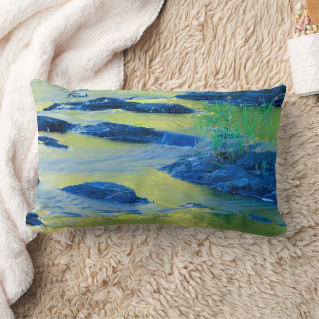 Lamprey River | New Hampshire Lumbar Pillow (Blanket)