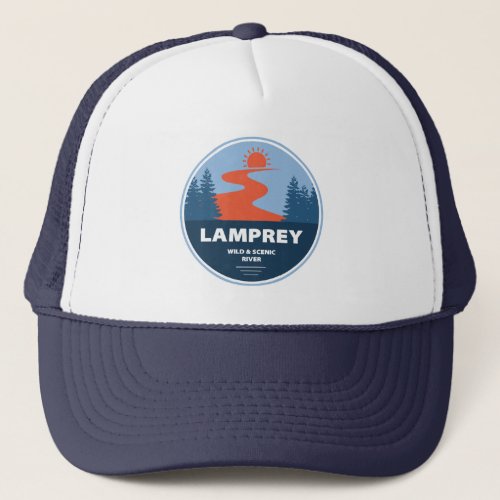 Lamprey Wild And Scenic River New Hampshire Trucker Hat