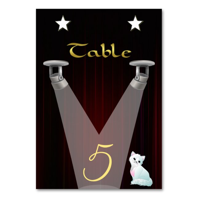 Lamps Table Number (Front)