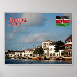 Lamu - Kenya - Panorama - Poster
