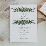 LANA Bohemian Watercolor Greenery Wedding Invitation<br><div class="desc">This wedding invitation features lush bohemian watercolor greenery and an elegant calligraphy font. This is the perfect invitation for your boho,  garden,  or winter wedding.</div>